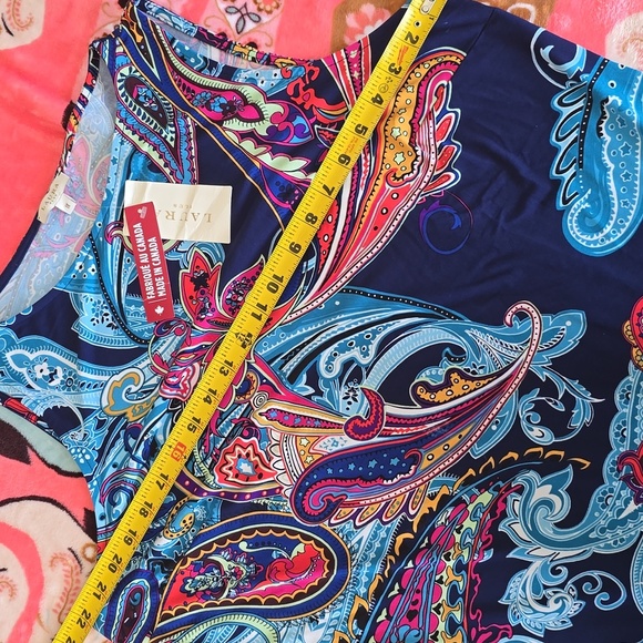 Laura-Paisley Print  Sleeveless Top - Picture 11 of 13